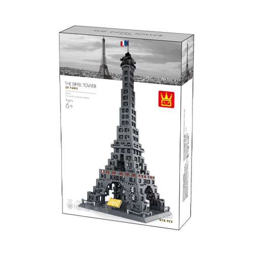 WANGE 건축물 블럭 프랑스 파리 에펠탑